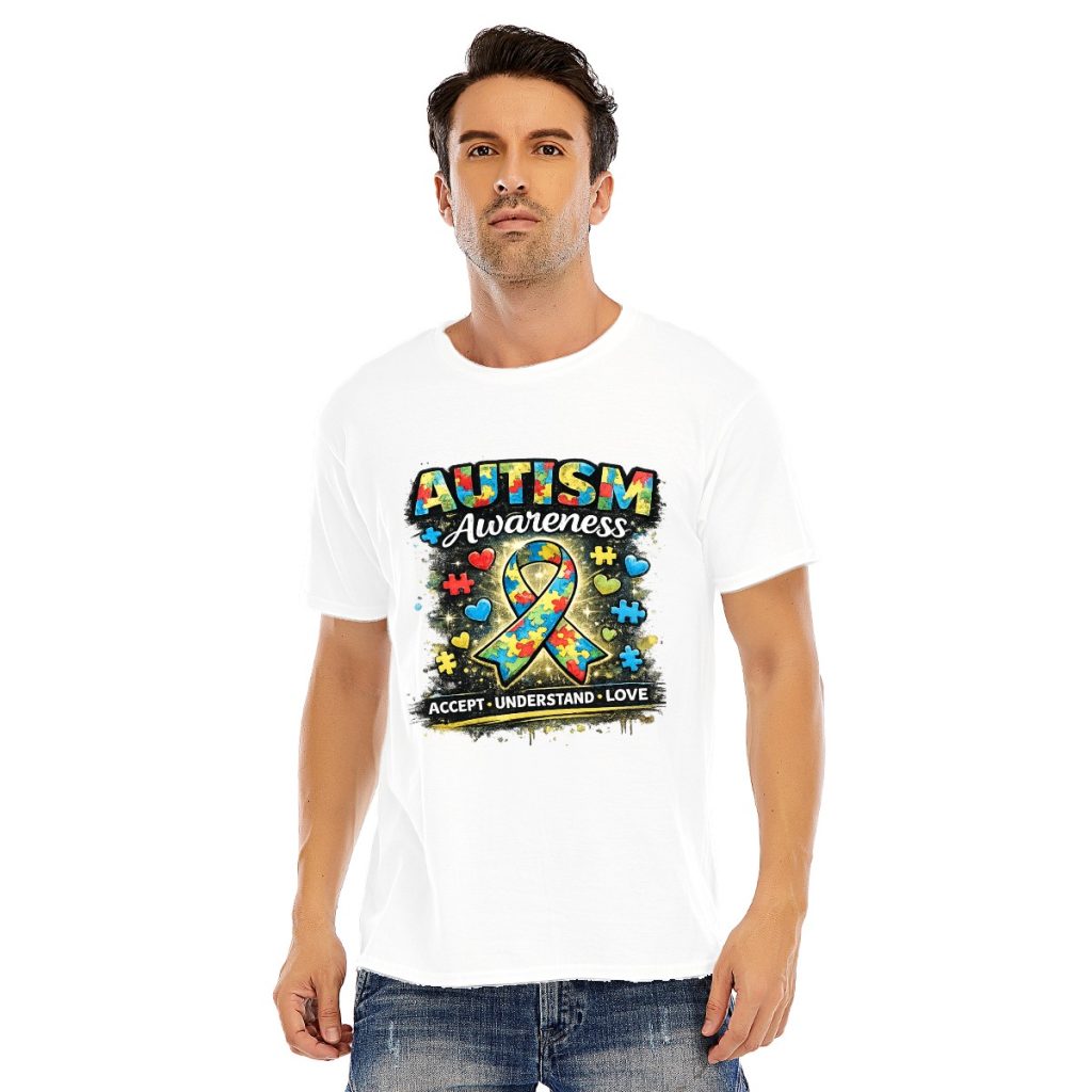 Autism Awareness T-shirt Unisex O-neck Short Sleeve