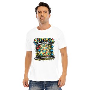 Autism Awareness T-shirt Unisex O-neck Short Sleeve